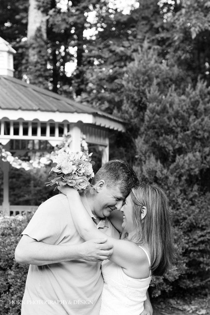 black and white she said yes anniversary twenty years strong sweet embrace Southern Love husband and wife team Georgia landscape horn photography and design