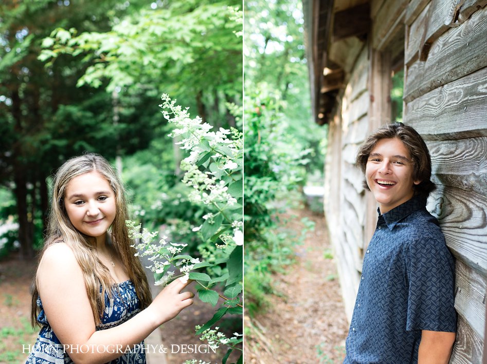 family photo session children pose ideas natural floral and rustic barn background Forest Hills Resort Dahlonega GA horn photography and design