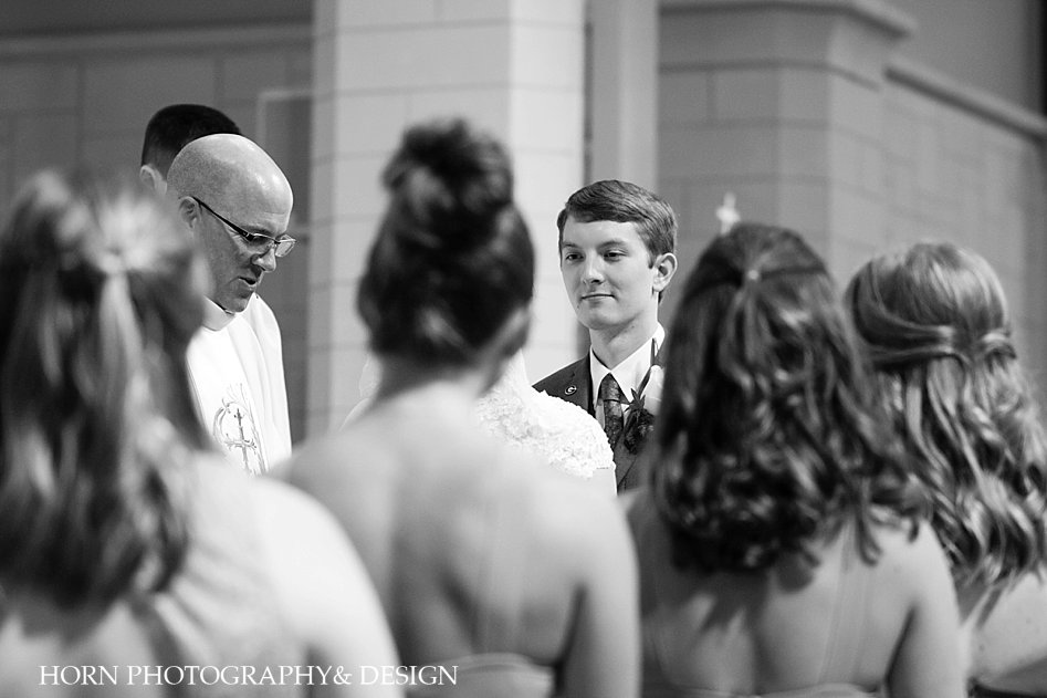 black and white photo of groom during ceremony wedding photo ideas digital camera horn photography and design