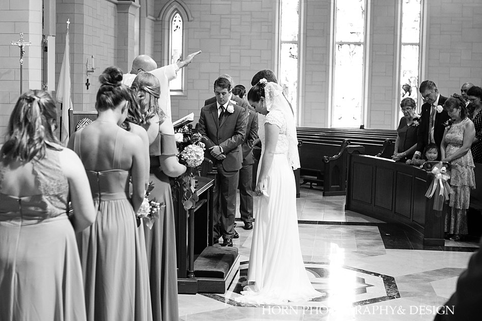 wedding day blessings black and white photos priest bride and groom they said i do horn photography and design