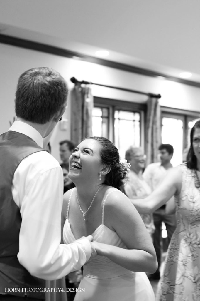 black and white husband and wife dancing at reception Atlanta Georgia horn photography and design