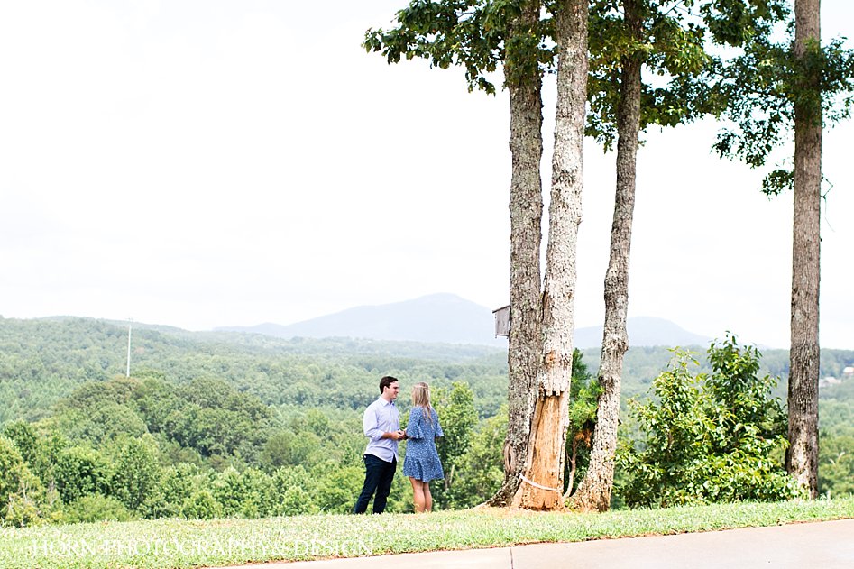 surprise outdoor engagement proposal scenic rolling mountain landscape horn photography and design