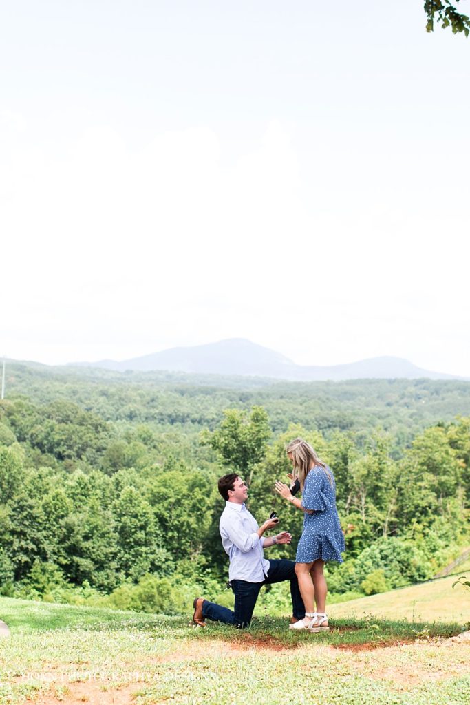 surprise engagement she said yes North Georgia Mountain summer storms horn photography and design
