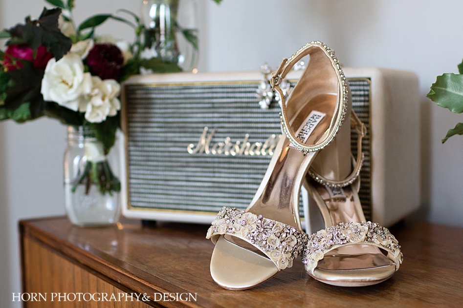 Nashville Wedding brides shoes vintage amp
