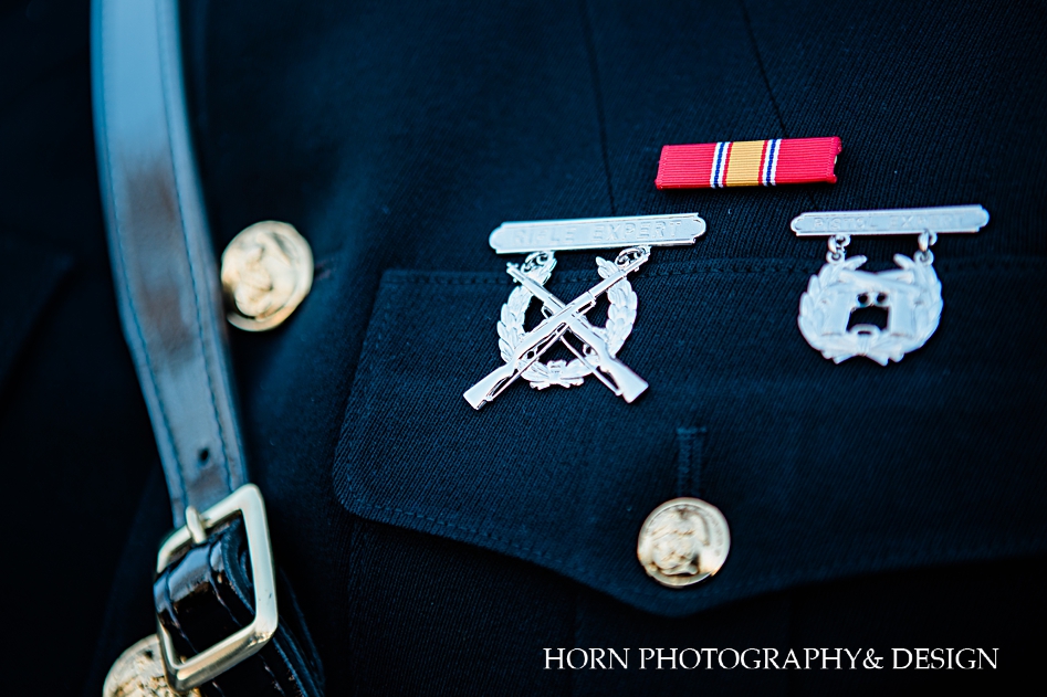 military wedding horn photography and design United States marine corp
