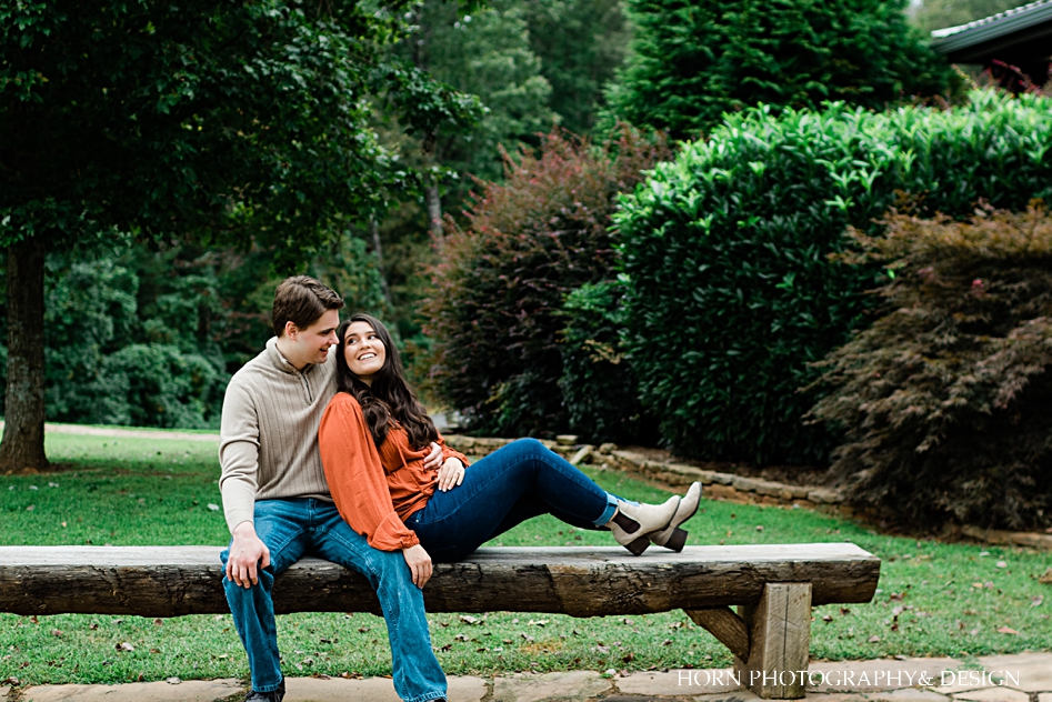 fall blue mountain engagement catholic couple