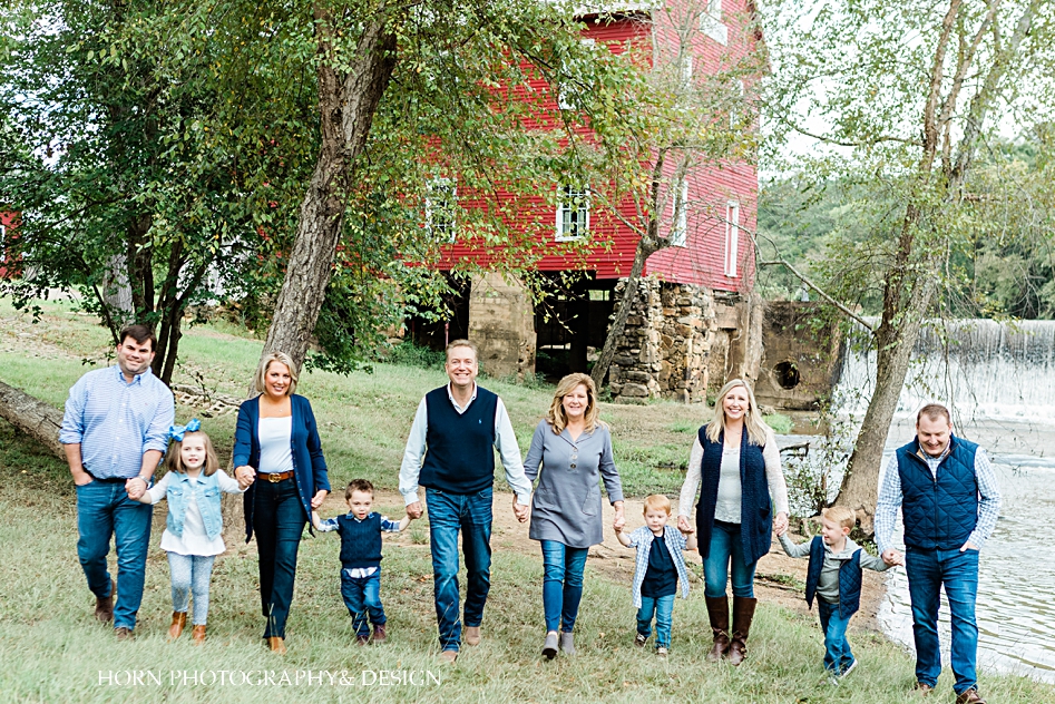 multigenerational family grandfather and grand mother Starr's Mill Family session