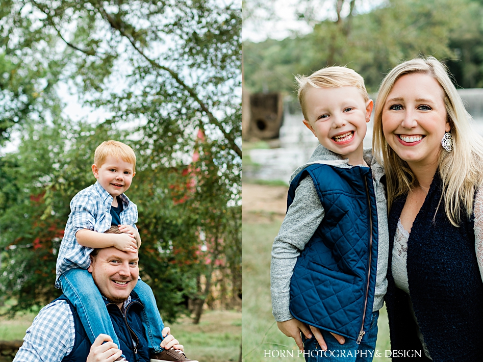 mother son pose for grandfather and grand mother Starr's Mill Family session