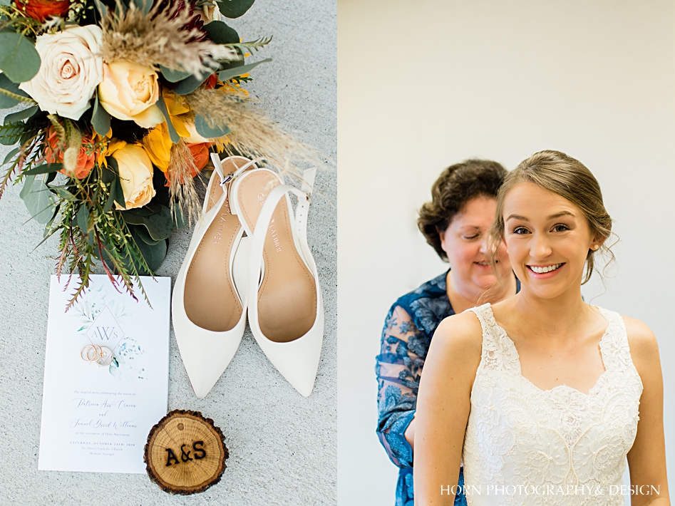 bridal details shoes custom ring box fall florals