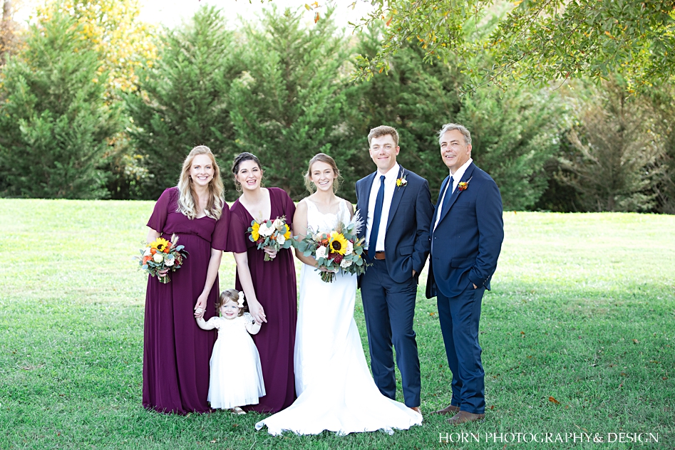 bridal party Horn photography and design St. Anna Church wedding