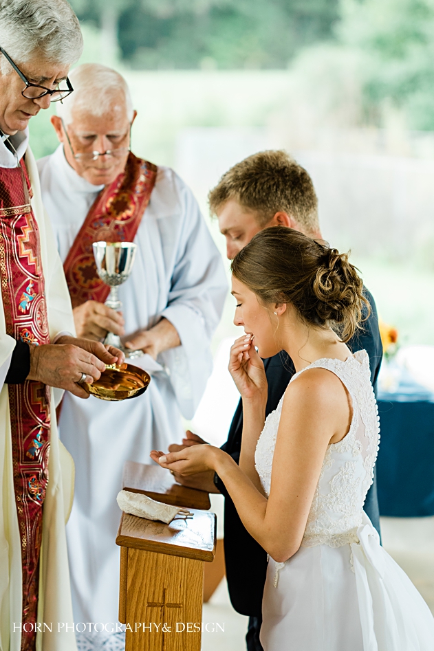 catholic wedding Horn photography and design St. Anna Church wedding