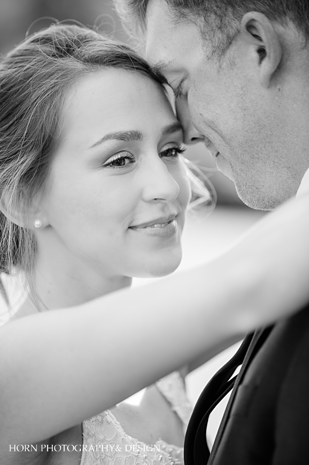 young bride close up