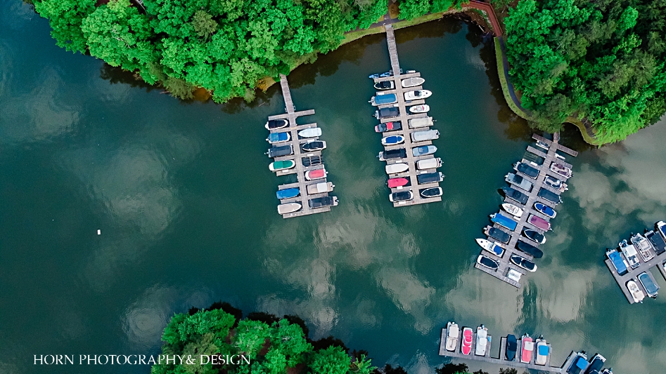 drone photography lake Lanier chestatee boat dock nautical engagement session