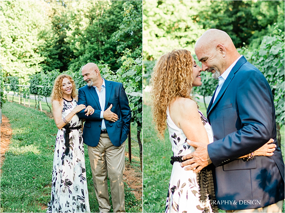 bride and groom montaluce winery engagement session older couple
