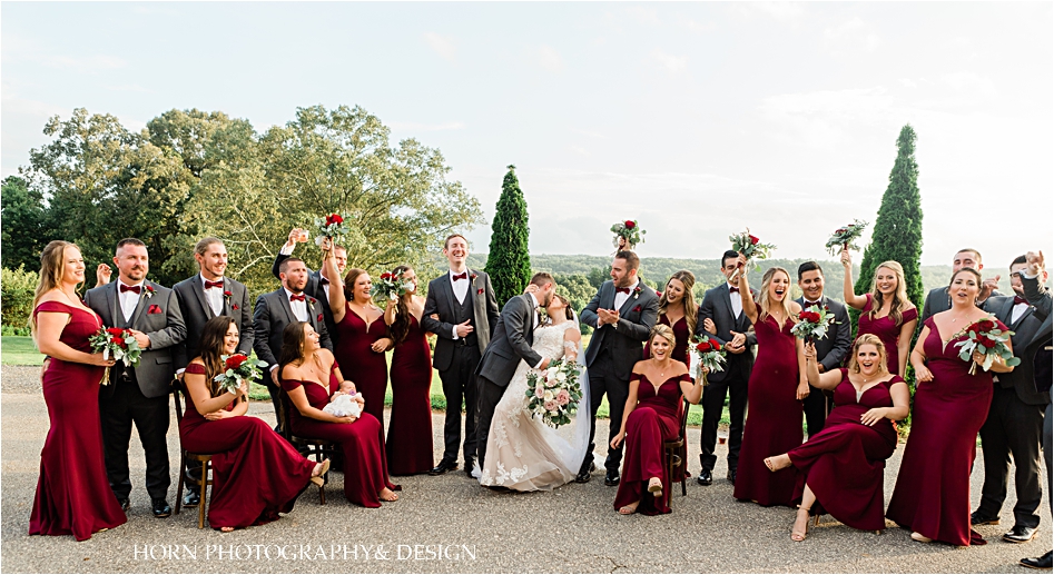 Bridal party tuscan wedding dahlonega catholic wedding photographers montaluce